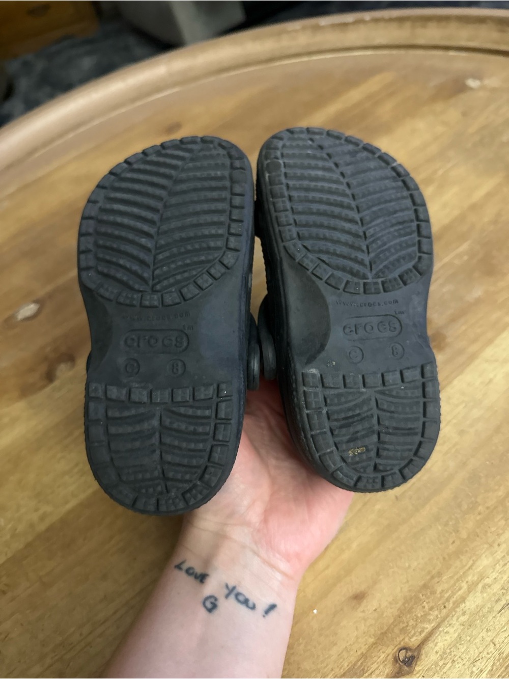 CROCS Black Kids Clog Sandals with Cartoon Jibbitz Charms - Picture 4 of 5